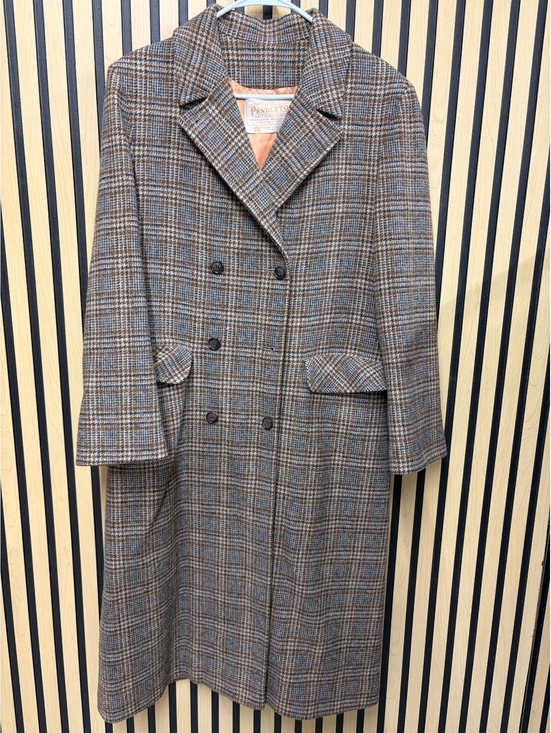 Pendleton Other - Pendleton Vintage Wool Plaid Double-Breasted Overcoat